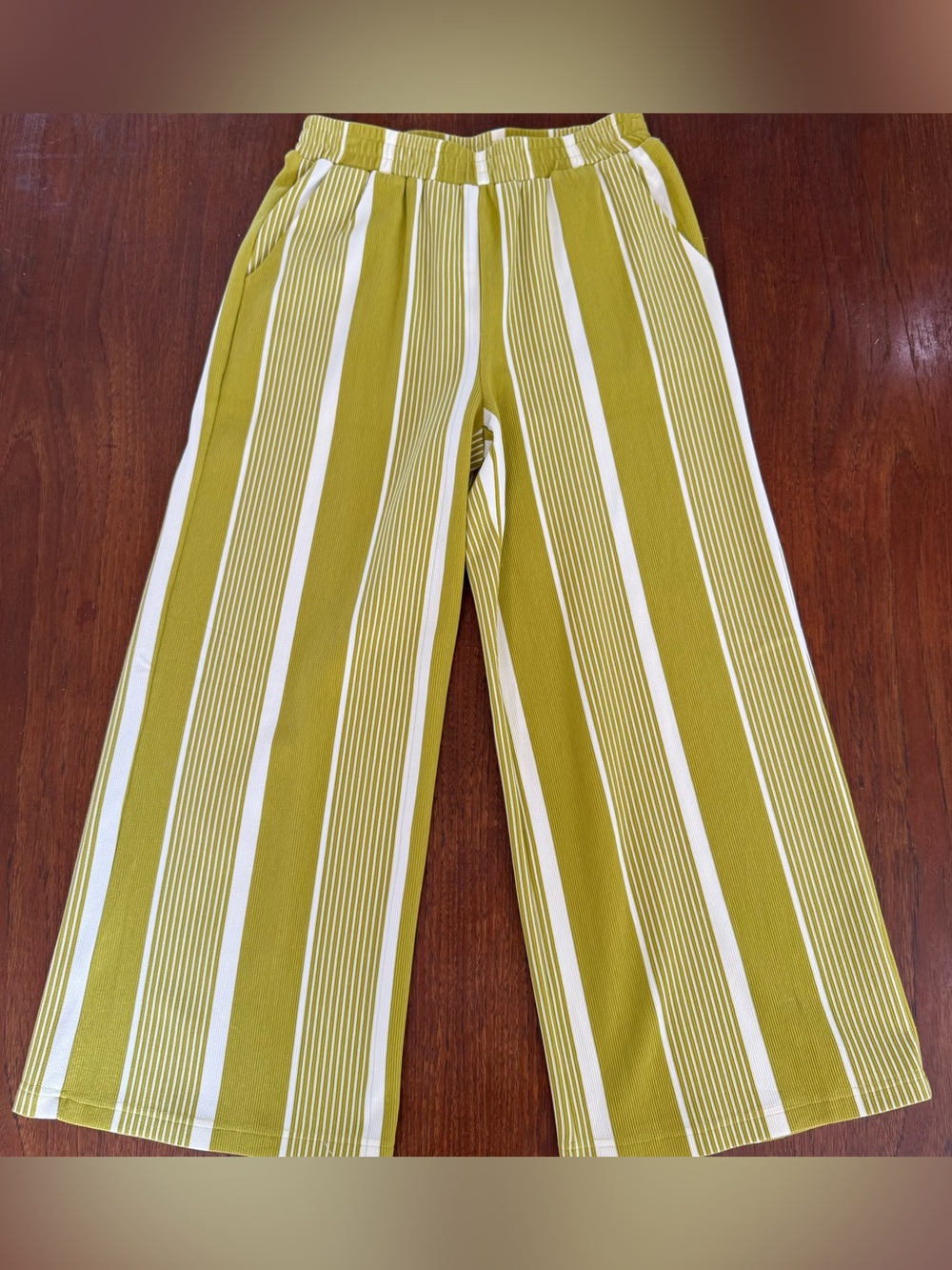 NWT Striped Wide-Leg Pants